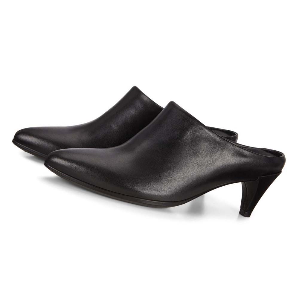 Ecco Shape 45 Pointy Sleek Mules Pensko Dame Svarte | NO 112TCE